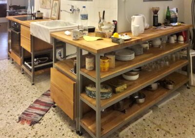 Kitchen - steel and wood - Thiras Athens - 4