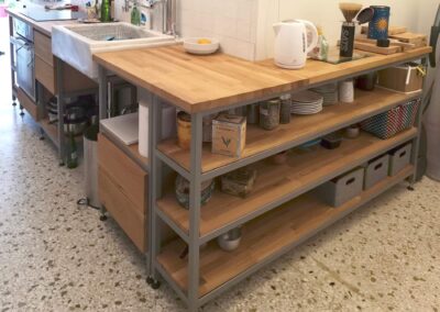 Kitchen - steel and wood - Thiras Athens - 5