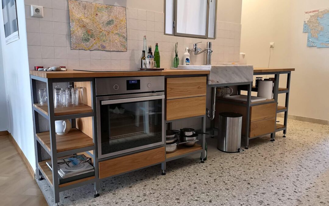 Κουζίνα – Χάλυβας και Ξύλο