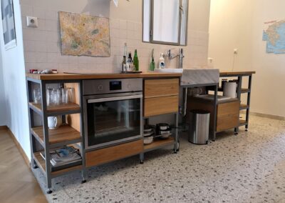 Κουζίνα – Χάλυβας και Ξύλο